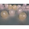 elume 20 Ball String Lights for Indoor Use, Textile Wire,