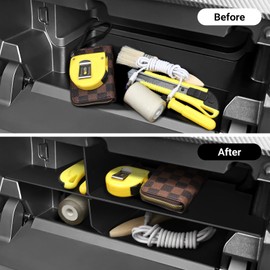 YOJOJOCO Glove Box Dividers Organizer Compatible with Toyota 2026 2025 2024 Tacoma Accessories ABS Plastic Material Center Console Organizer