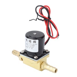 Brass Electric Solenoid Valve, G1/8'' Pneumatic Air Valve Normally Closed Shut Off Stop NPT Pressure Gasket Water Air Underwater Gas Fuel Oil Diesel Direct Acting Viton Welding Machine Home DC24V
