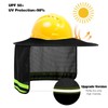 TCCFCCT Hard Hat Sun Shade, Full Brim High Visibility Hard