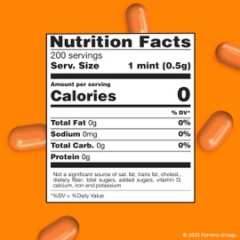 Tic Tac Orange Flavored Mints, 4 Bottle Packs, On-The-Go Refreshment, 3.4 oz Each