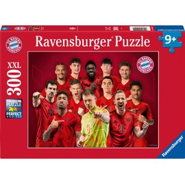 Ravensburger Children's Puzzle - 12004000 - FC Bayern Munich Season 2024/25 - 300 Pieces XXL FC Bayern Munich Puzzle for Children from 9 Years, Football Gifts