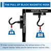 LOVIMAG Black Magnetic Hooks Heavy Duty, 100Lbs Strong Neodymium Magnet