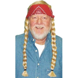 Morris Costumes Hippie Wig Black Gray