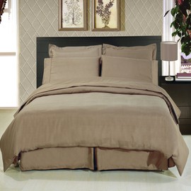 Royal Hotel Bedding King Solid Taupe Wrinkle-Free Brushed Microfiber Sheet Set, deep Pocket, 95gsm, 100% Luxury Sheets.