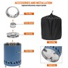 COOZOOM Portable Table Top Fire Pit with Stand, 5.5" Stainless
