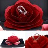 1 Piece Rose Ring Box Ring Box Jewellery Boxes Engagement