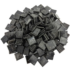 BTMIEY 500g Quartz Mosaic Tiles 2cm Multicolor Mosaic Stones for DIY Mosaic Making Craft Hobby Art Home Decor Wall Decoration (Black)