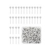 500 Pieces Map Push Pins, Small Round Head Marking Pins,