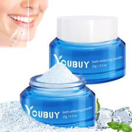 satasiam Teeth Whitening Powder, Natural Teeth Whitener, Teeth Whitening Powder Toothpaste,Whitening Tooth Powder,Instant Whitening Teeth,Stain Removal & Fresh Breath (2PCS)