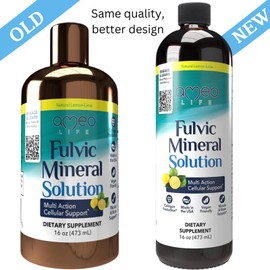 Ameo Life Fulvic Acid Mineral - Supporting Gut, Digestion, Brain and Immune System, Essential Amino Acids and Trace Minerals - 16 oz