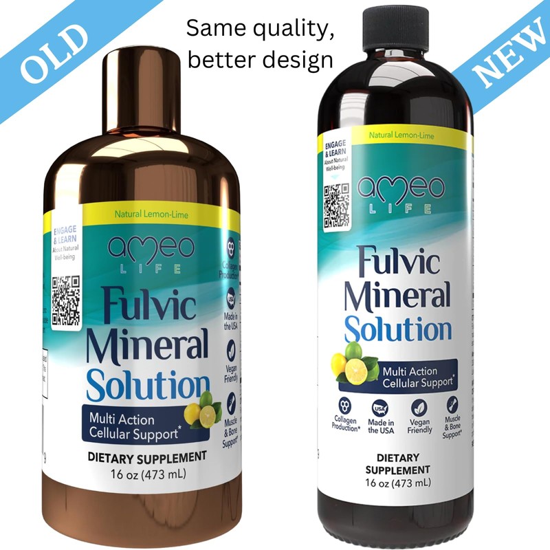 Ameo Life Fulvic Acid Mineral - Supporting Gut, Digestion, Brain