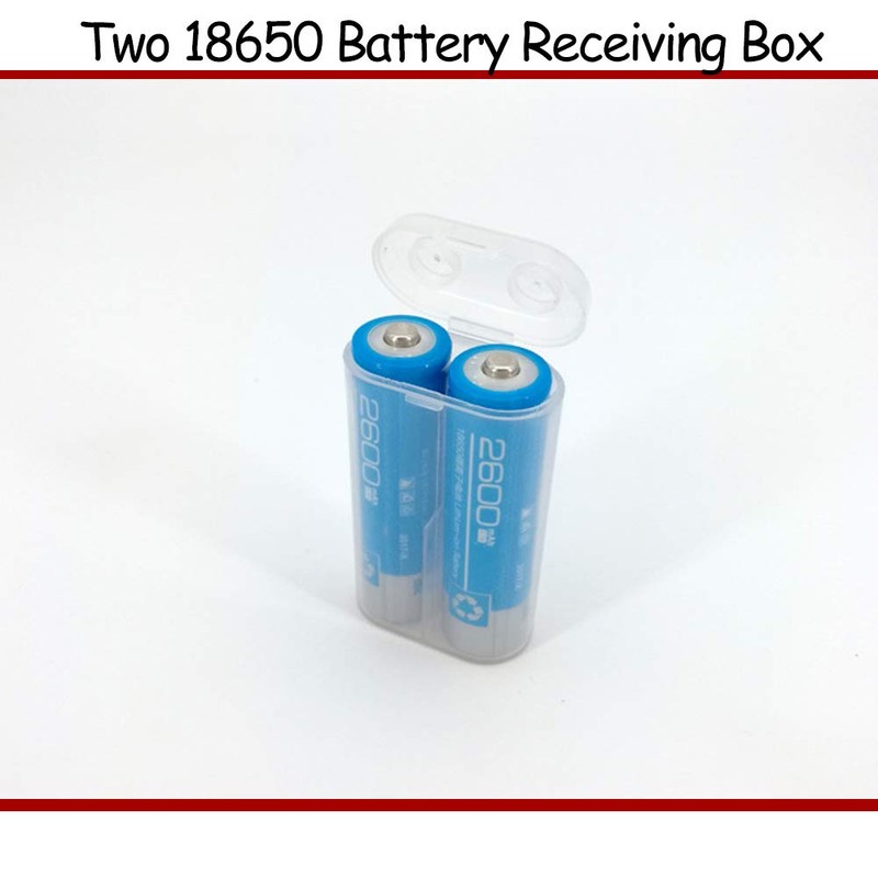 KOOBOOK 5Pcs 18650 Battery Storage Box Plastic Battery Holder Case