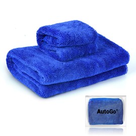 AutoGo Car Wash Towel, Large Microfiber Cloth, (Carwash Artisan's Care, Scratch Resistant), Quick Drying, Water Absorption, For Car Washing and Housework, Large 39.4 x 27.6 inches (100 x 70 cm), Small