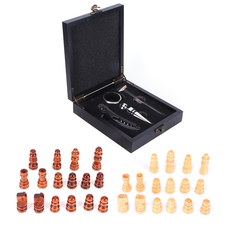 Stainless Steel Wine Opener Set with Thermometer Wine Corkscrew Present