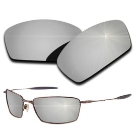 Polarized Replacement Lenses for Oakley Square Whisker - Silver Mirrored Coating