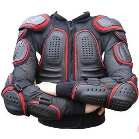 MOTORBIKE SPINE GUARD CE MOTOCROSS BODY ARMOUR MENS MOTORCYCLE PROTECTION JACKET (L)