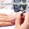 Nail Dust Brushes, 2pcs Nail Dust Cleaner Brush Exquisite Mellow