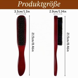Sleek Bun Beard Brush Boar Bristles Hair Brush Sleek Look Hair Styling Brush for Hair and Beard Styling