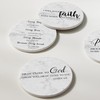 Hoomey Coasters for Drinks with Bible Verses, Set of 6
