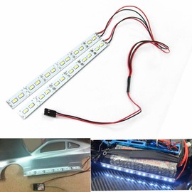 ShareGoo 24 LEDs Chassis Light Aluminum LED Strip 6V for 1/10 1/8 RC Car Crawler Buggy,White