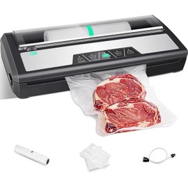 Blusmart Commercial Vacuum Sealer Machine Food Saver System With Free Bags Dry Moist Mode