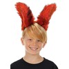 Deluxe Orange Fox Ears Headband - Faux Fur Ears with