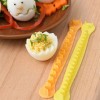2pcs Fancy Cut Egg Cooked Eggs Cutter Lace Egg Slicer