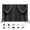 Xiaoterna 2.5 x 1.8 m 3D Black Curtain Background VIP
