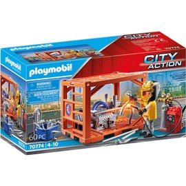 Playmobil City Action 70774 Container Manufacturer, for Children Ages 4+