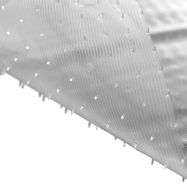 RESILIA Low-Pile Carpet Runner - Non Slip Carpet & Rug Protection, Washable Clear Vinyl Floor Runners, 27 Inches Wide x 25 Feet Long, Made in The USA