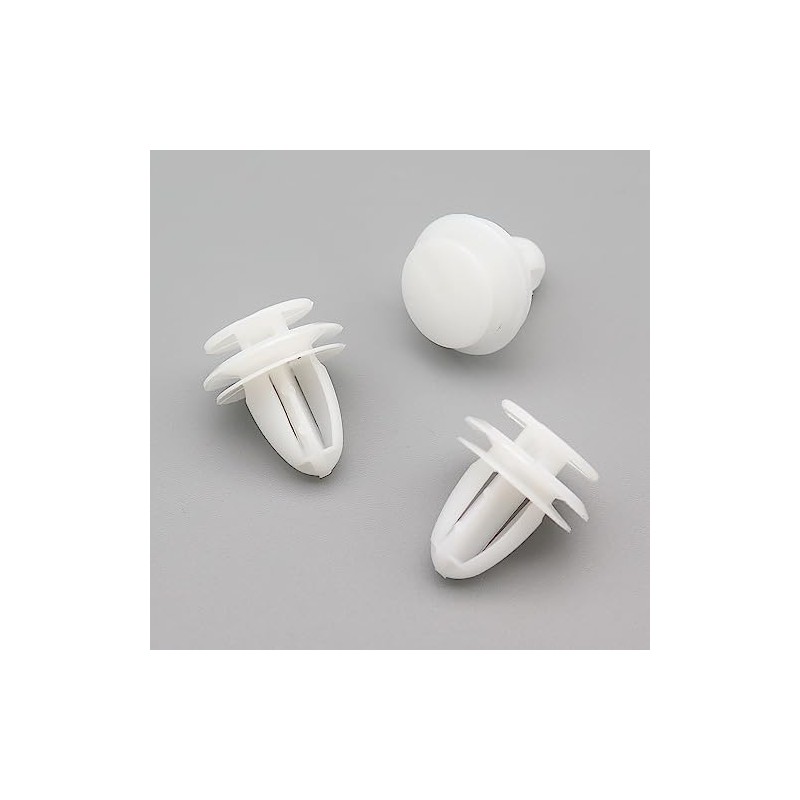 VVO Fasteners Plastic Interior Pillar Trim Clip, White (Pack of