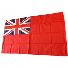 NWFlags Red Ensign Flag 5ft x 3ft 75d Premium Polyester Suitable For Flagpoles | Strong Polyester 5x3 foot material Red Duster flag with Eyelets