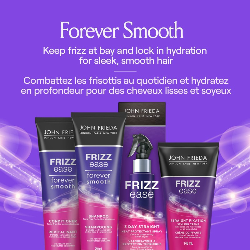 John Frieda Frizz Ease Straight Fixation Styling Crème for Sleek,
