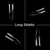 VIVID STELLA Stiletto Nails Artificial Fingernails Set of 500 Fake
