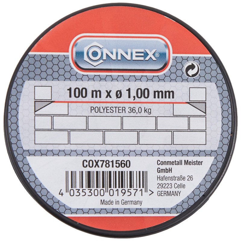 Connex Polypropylene Braided Mason's Twine, Knot Resistant, Tear Resistant &