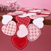 GRANDDECO Valentines Day Table Runner Love Sweet Red Heart Table