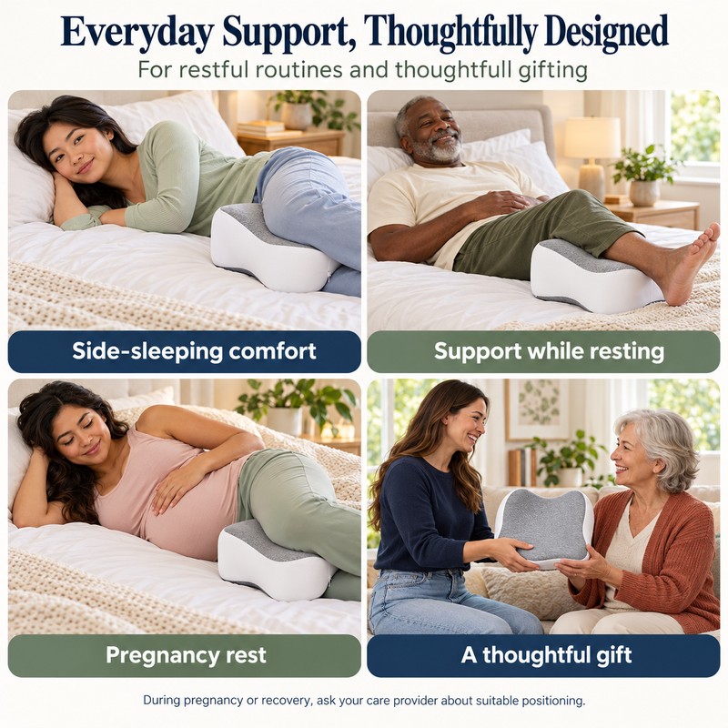 Memory Foam Leg Knee Pillow For Side Sleeping Support Pillow