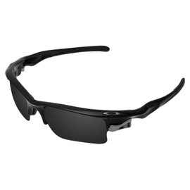 LenzReborn Polarized Lens Replacement for Oakley Fast Jacket XL OO9156 Sunglass - Dark Black - Polarized