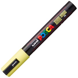 uni-ball 182502 Uni Posca Marker with Bullet Tip, 1.8-2.5 mm Line Width, Light Yellow, Yellow