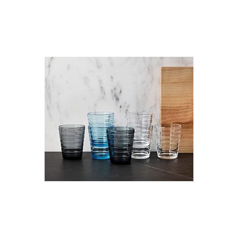 Vasos Set of 2 220 ml Dark Grey