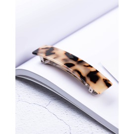 Prettyou Handmade Celluloid French Design Tortoise Shell Oblong Luxury Fashion Accessories Hair Clip Claw for Women