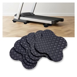Non-Slip Walking Pad Mat, Treadmill Mat Pad for Carpet Hardwood Floors, Anti Vibration Exercise Equipment Mat for Under Treadmill & Exercise Bike Rowing Machine (6, Clover Shape, 4 x 4 x 0.2 inch)