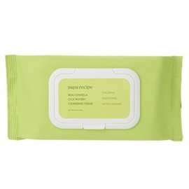 Papa Recipe Real Centella Cica Watery Cleansing Tissue, 1 pc, 100 sheets / 파파레서피 리얼 센텔라 시카 워터리 클렌징 티슈, 1개, 100매입