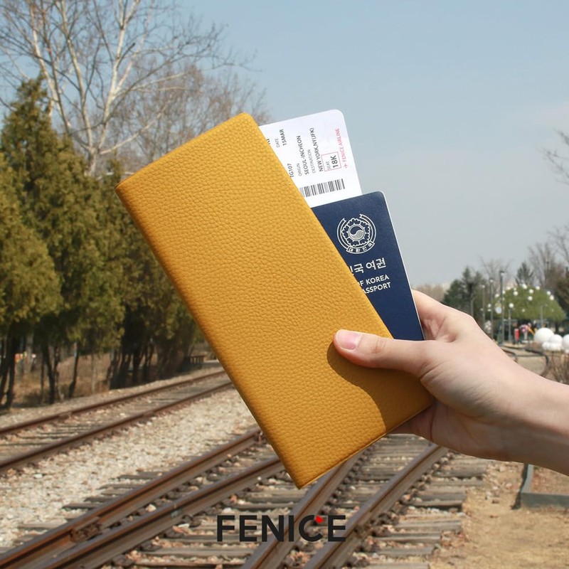 FENICE Long Classic Cover Holder Wallet Case for Travel Essential