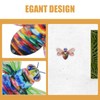 Baluue 2pcs Metal Wall Art, Bee Wall Hanging Ornament Garden