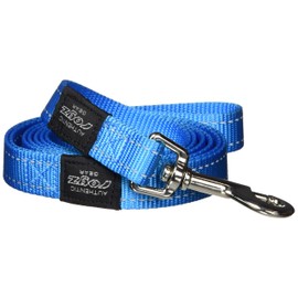 Reflective Dog Leash for Large Dogs, 3/4" wide, 6' long, Turquoise