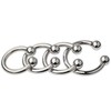Removable Large C-Shape Opening-Ring Accessory, Men's Stainless Steel Weight Ring