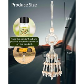 Fabric Air Freshener Tassel Diffuser | White Musk Cute Felt Hanging Fragrance With 10ml Essential Oil | Long Lasting Keep Aroma Home Pendant Deodorizer | Car Air Freshener