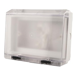 WK Electrical - Universal Weatherproof Outdoor Double Enclosure, IP65 Rated